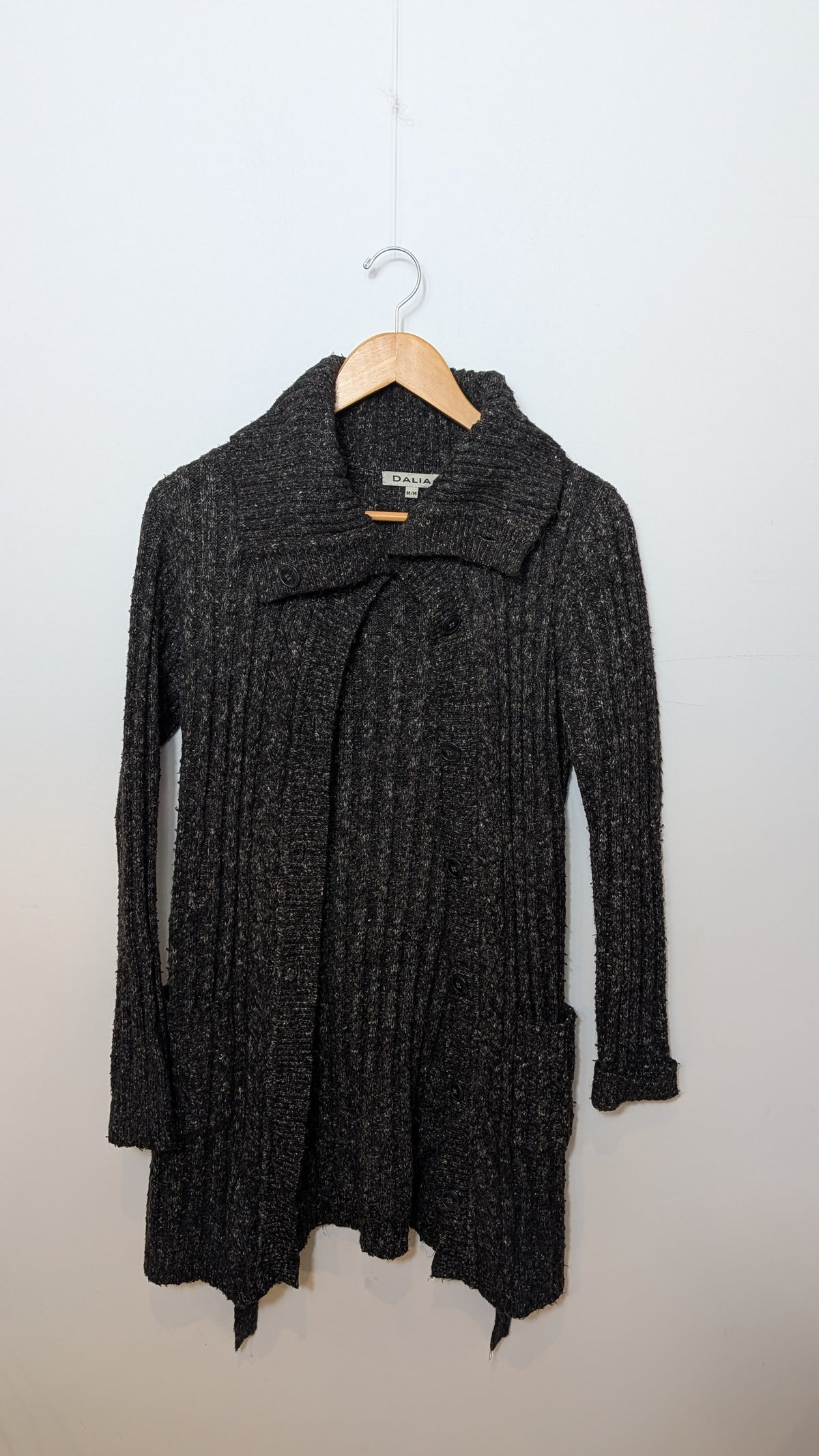 Knit Jacket – Dalia (Heather Black)