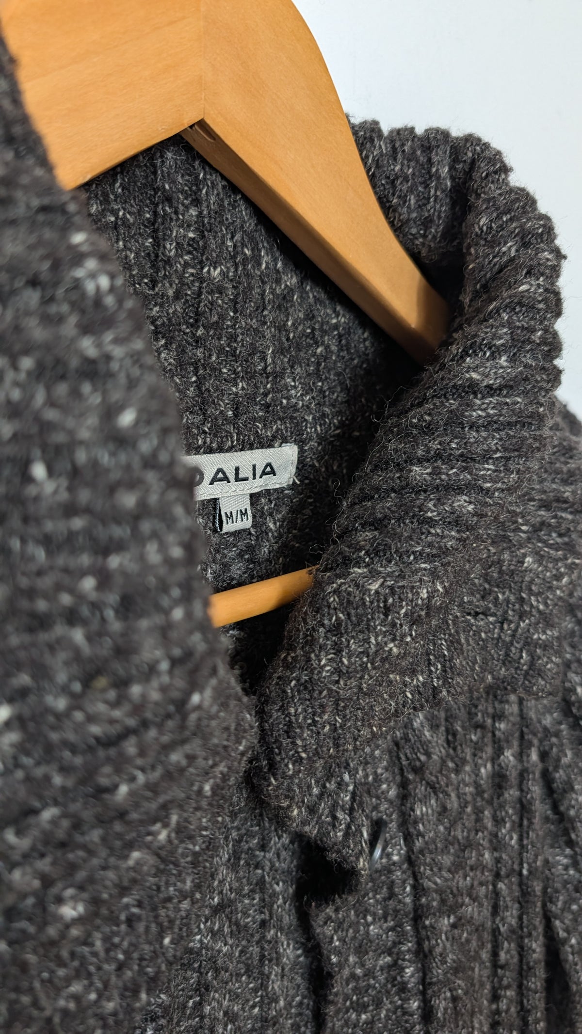 Knit Jacket – Dalia (Heather Black)