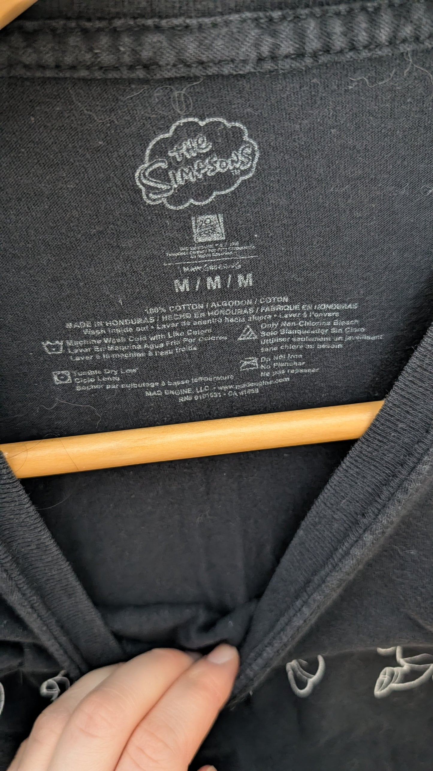 Chandail "The Simpsons" – Sans Marque (Noir)