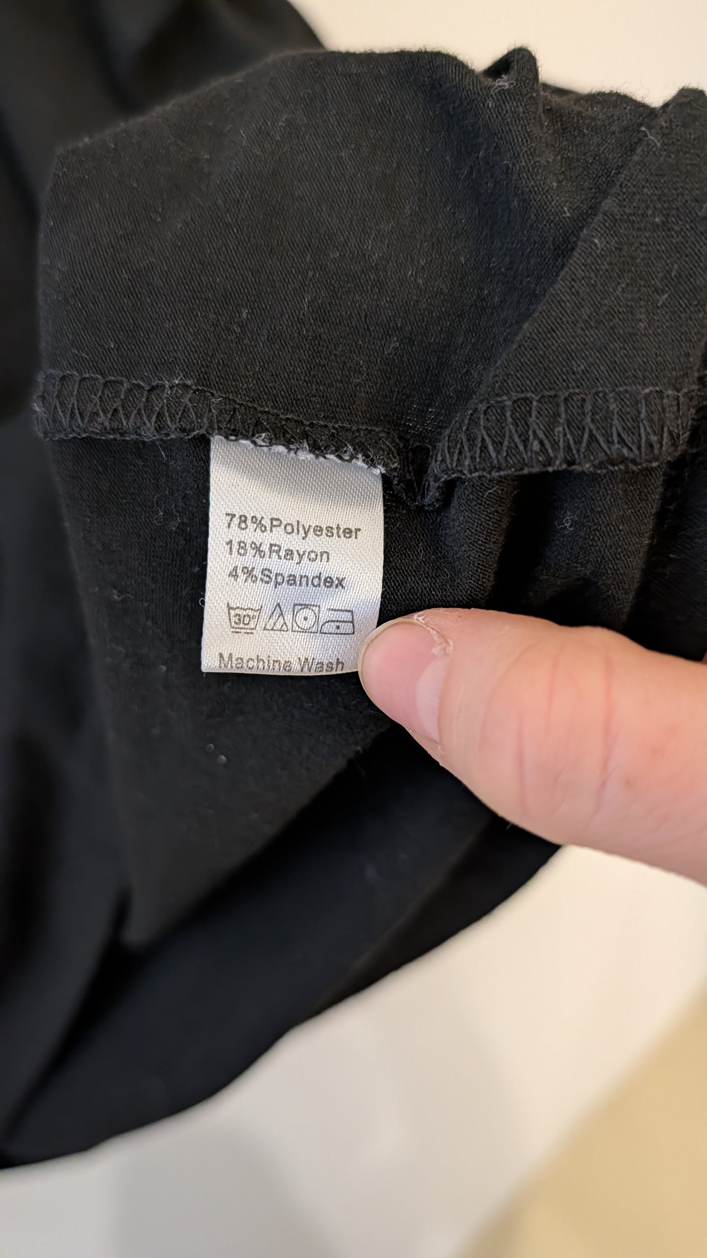 Haut à volants – SHEIN (Noir)