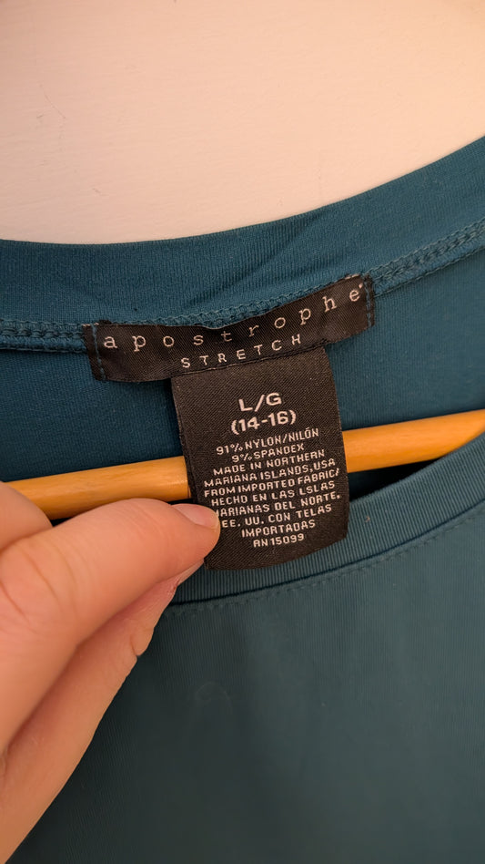 T-shirt de sport – Apostrophe (Bleu Canard)