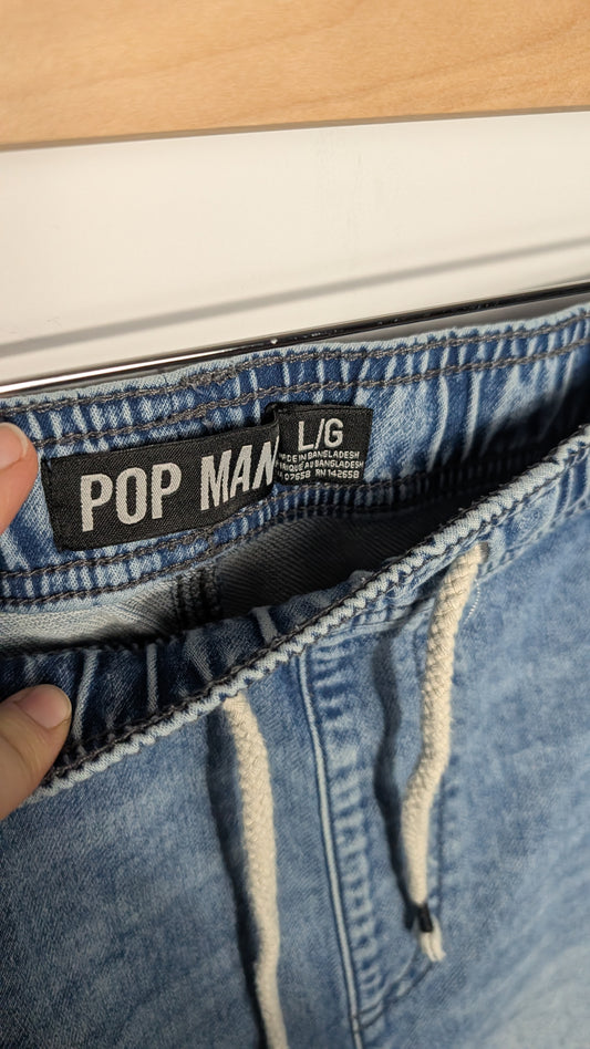 Short denim – POP MAN (Bleu Délavé) - L