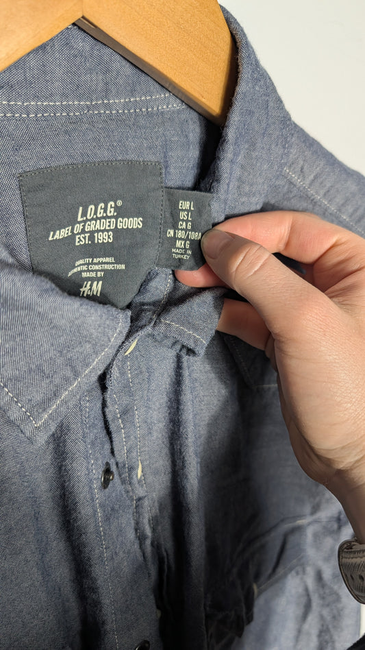 Chemise Chambray – L.O.G.G. (Bleu) - L