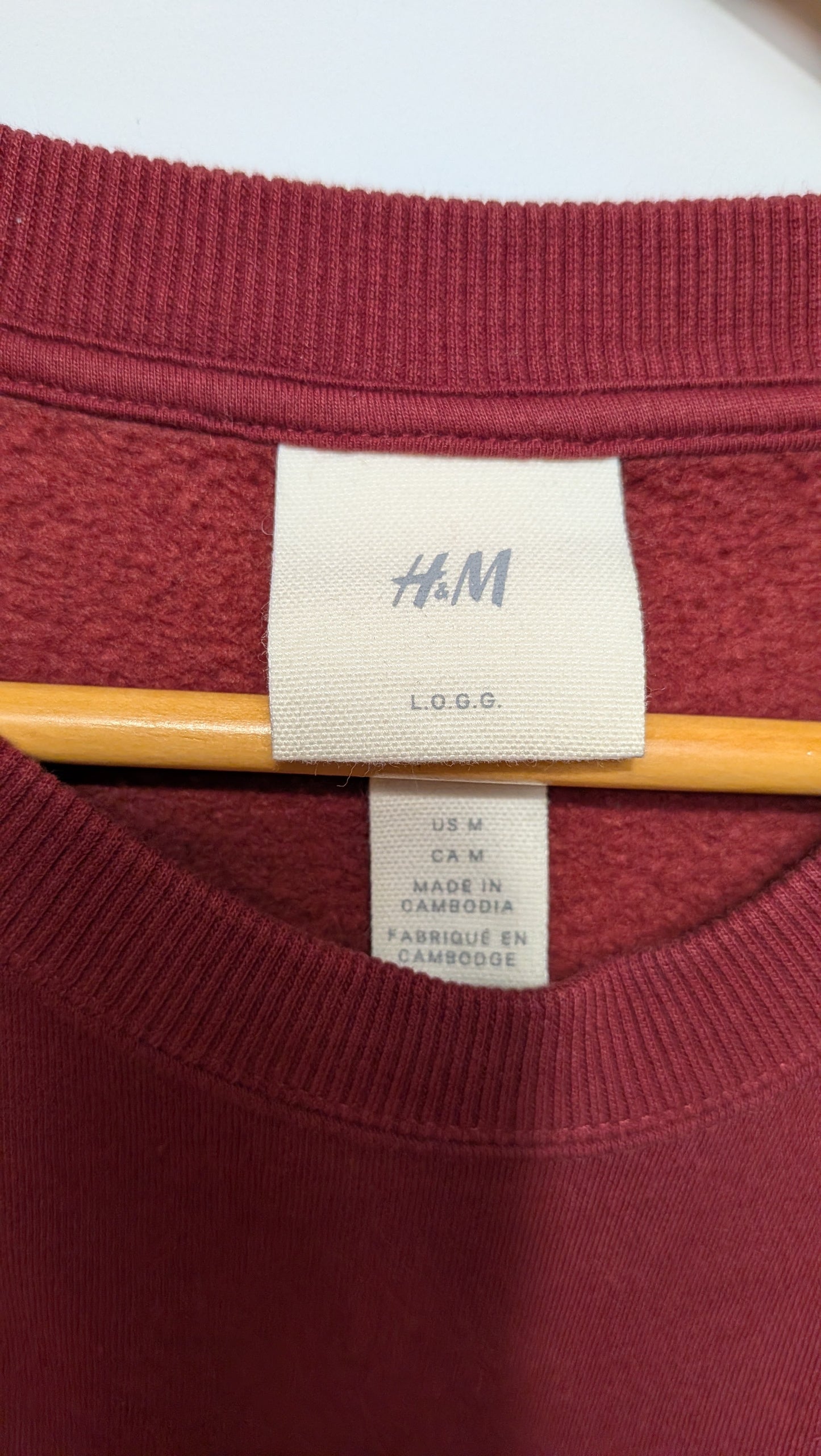 Coton ouaté bordeaux - H&M - M