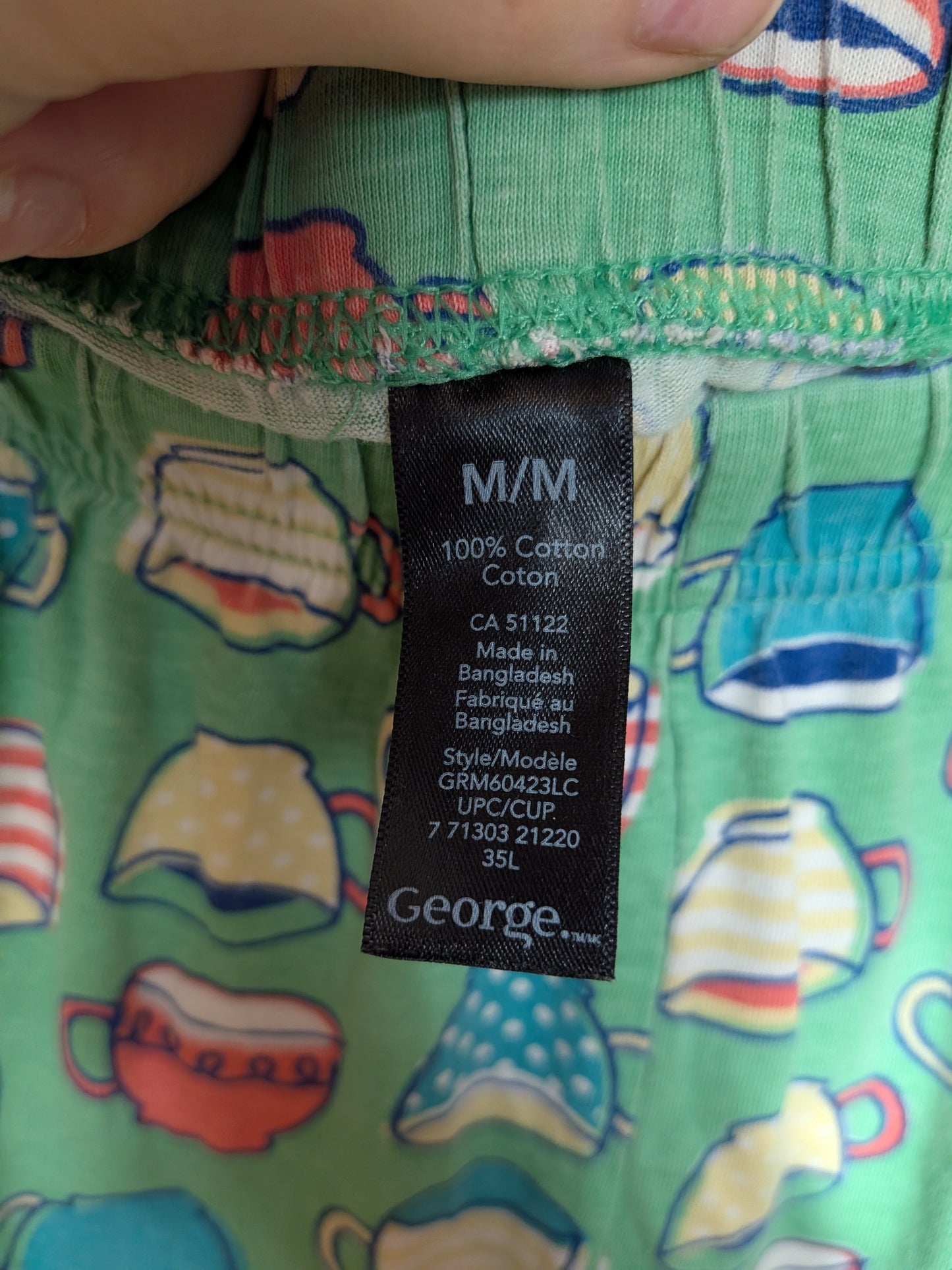 Pantalon pyjama tasses colorées - George - M