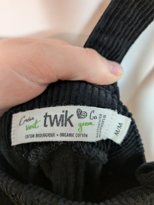 Robe salopette velours noir - Twik - M