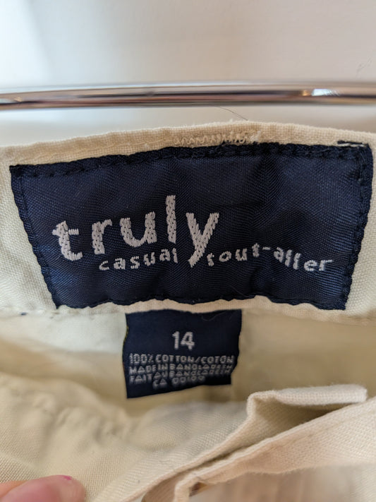 Short plissé crème - Truly - 14