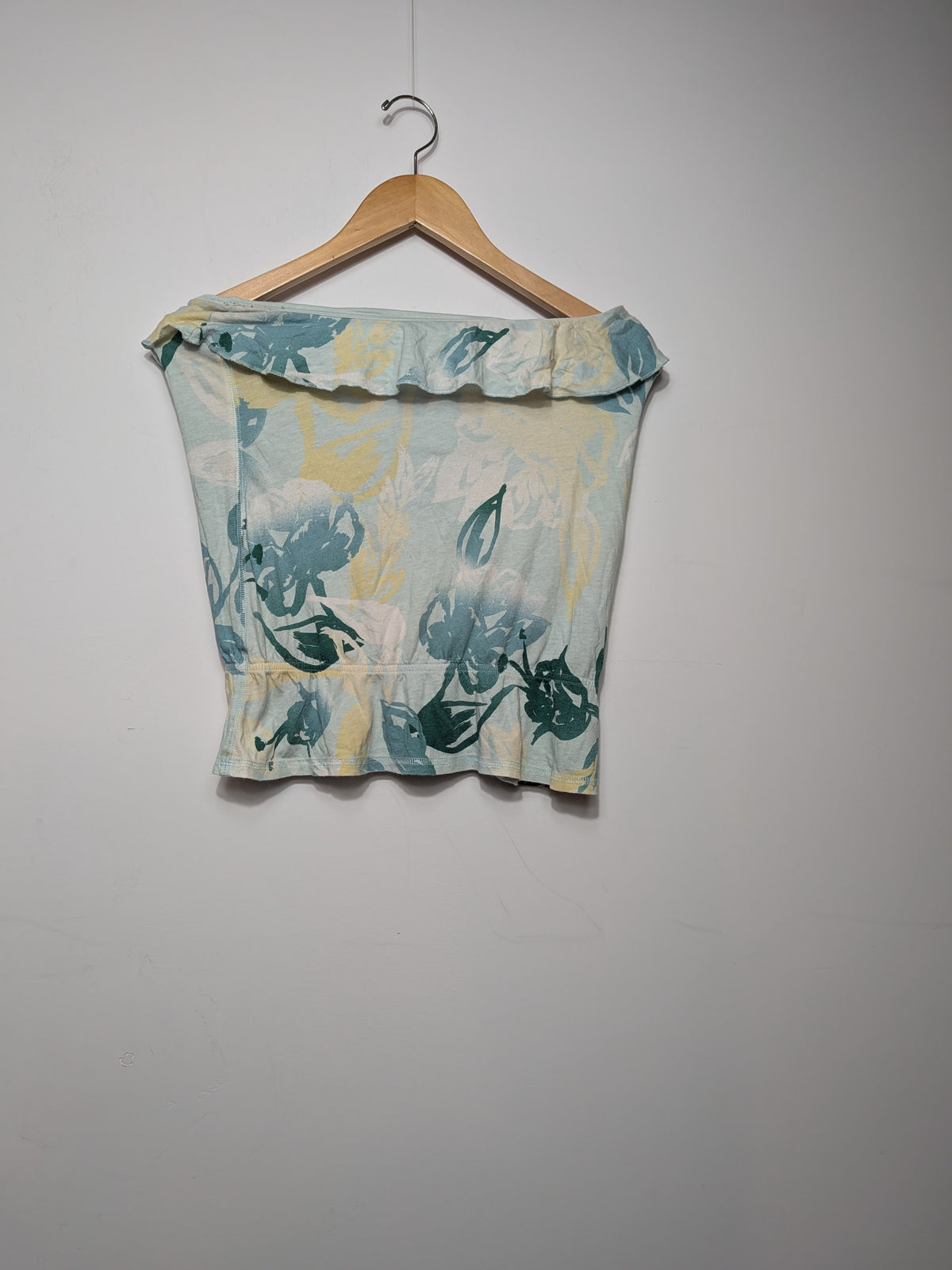 Crop top bustier floral menthe - American Eagle Outfitters - S