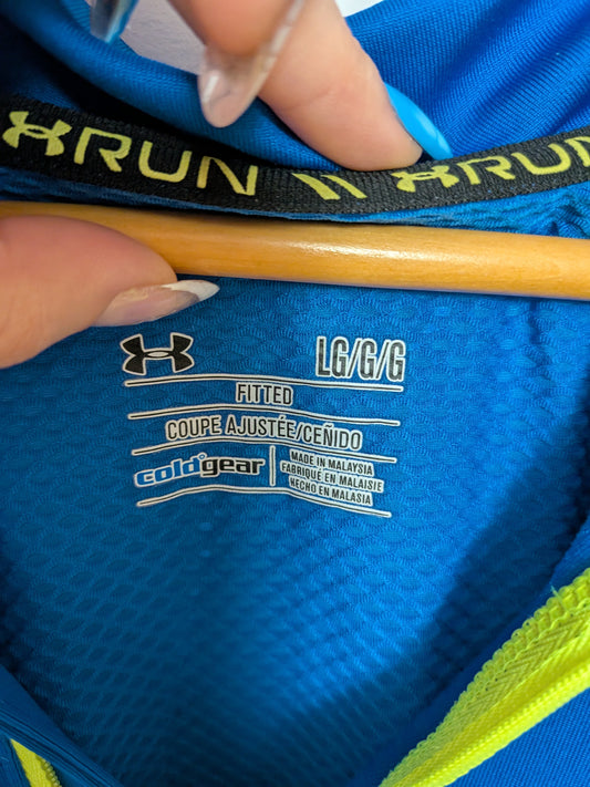 Chandail sport 1/4 zip bleu royal - Under Armour - L