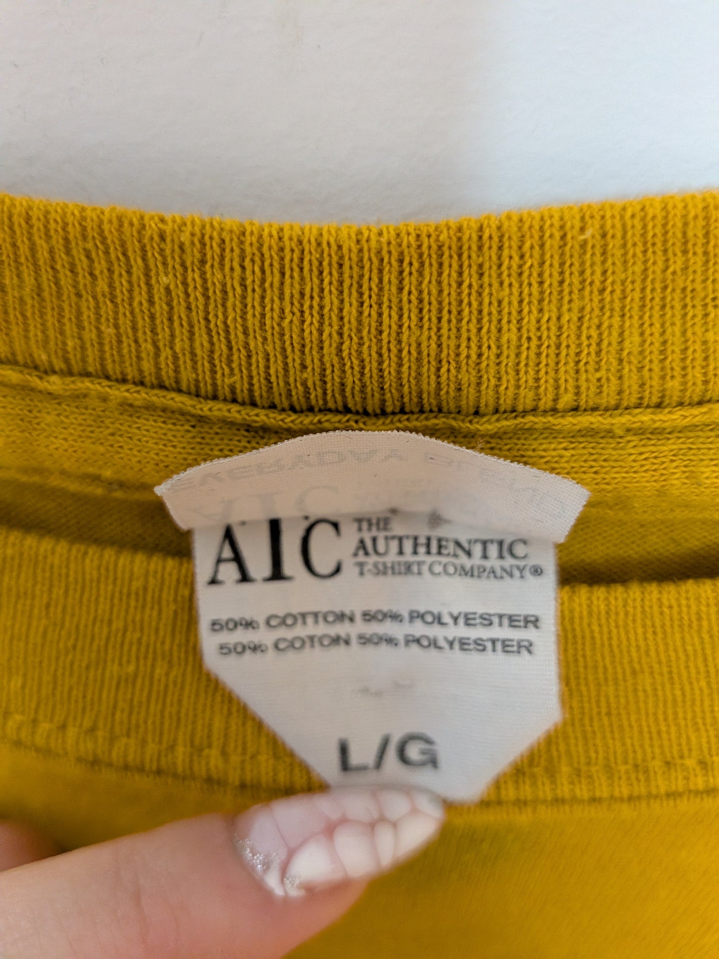 T-shirt jaune moutarde graphique TRIOLET - ATC - L