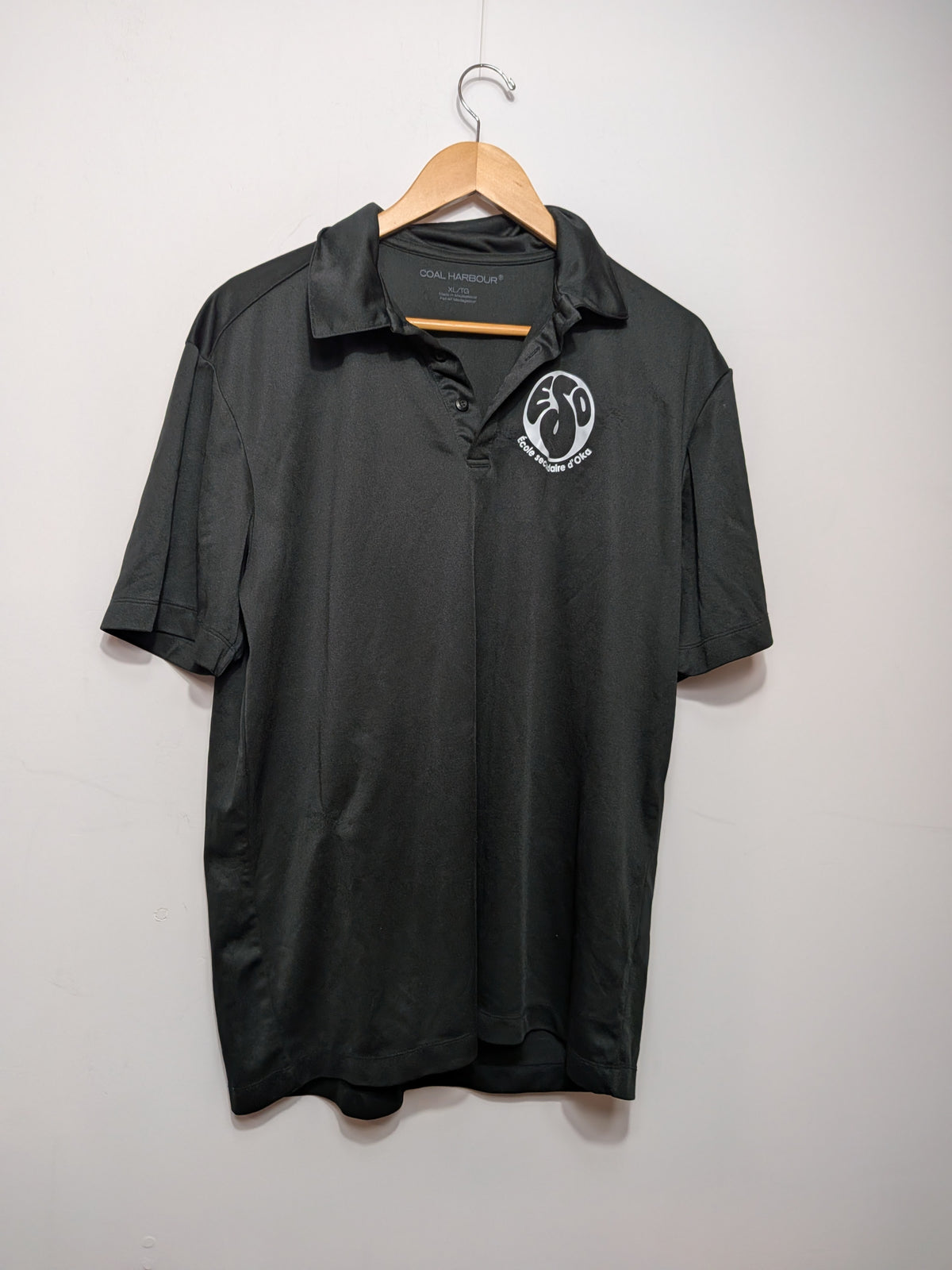 Oka High School black polo shirt - COAL HARBOUR - XL