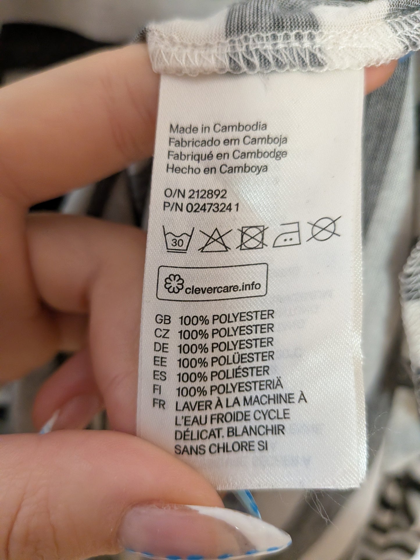 Haut asymétrique noir et blanc - H&M - M