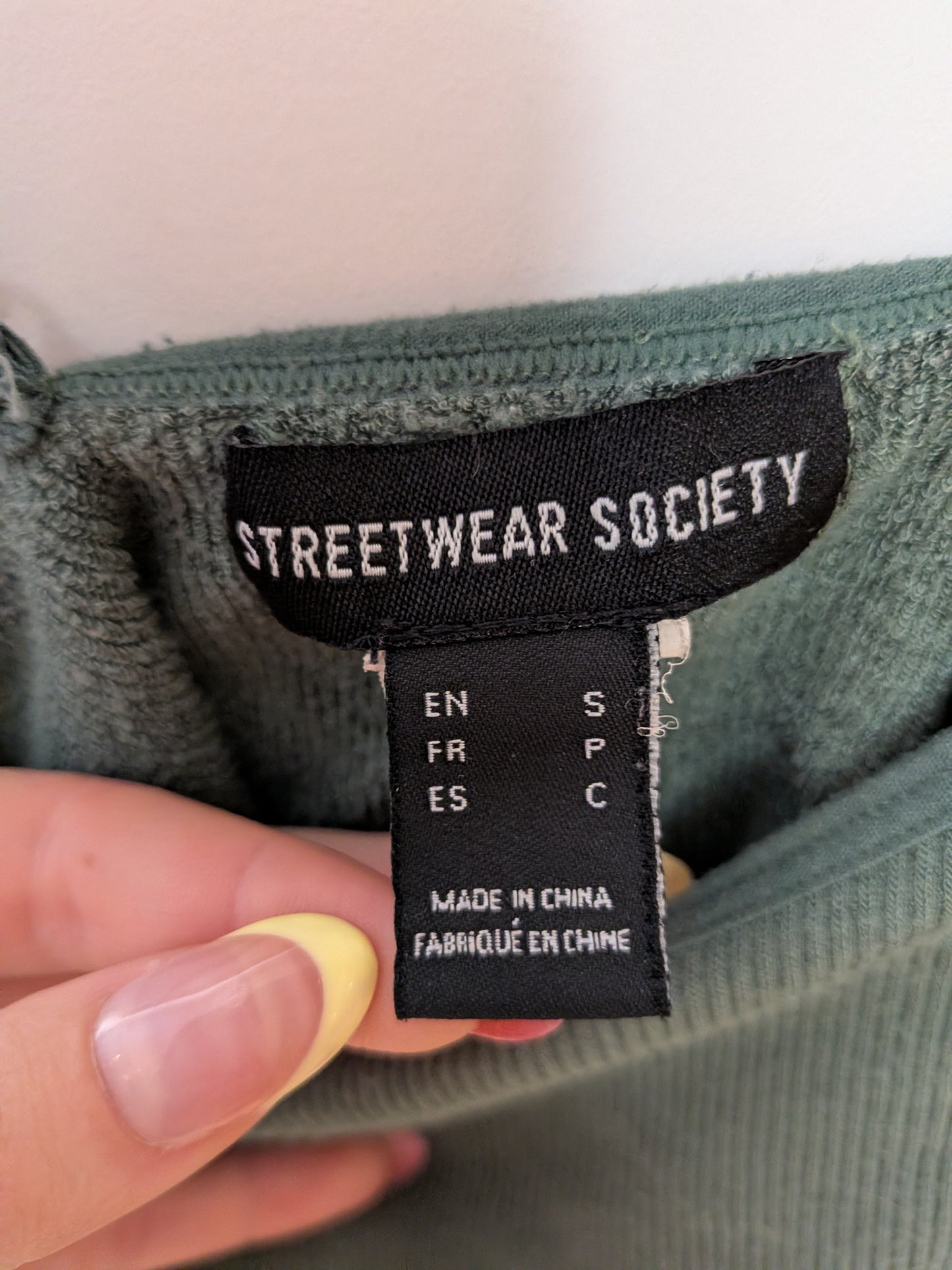 Camisole côtelée vert forêt - STREETWEAR SOCIETY - S
