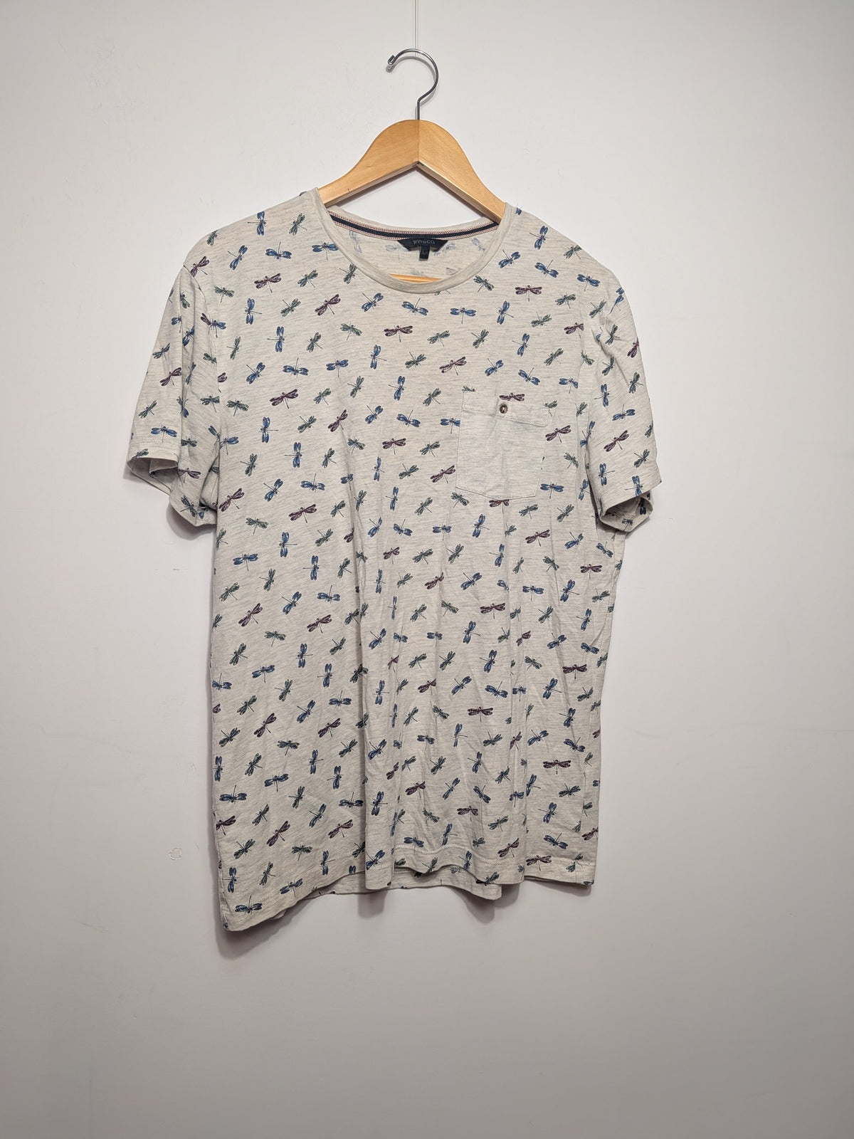 Grey dragonfly t-shirt - RW&CO - XL