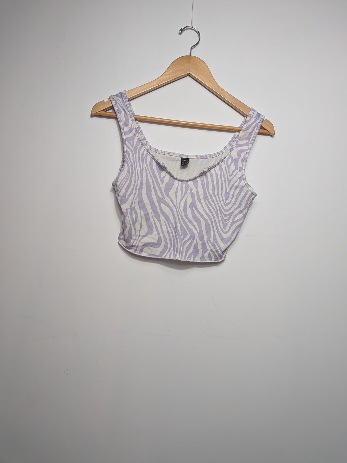 Zebra print crop top - SHEIN - M