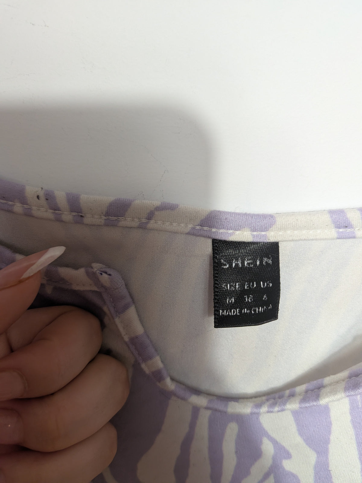 Zebra print crop top - SHEIN - M