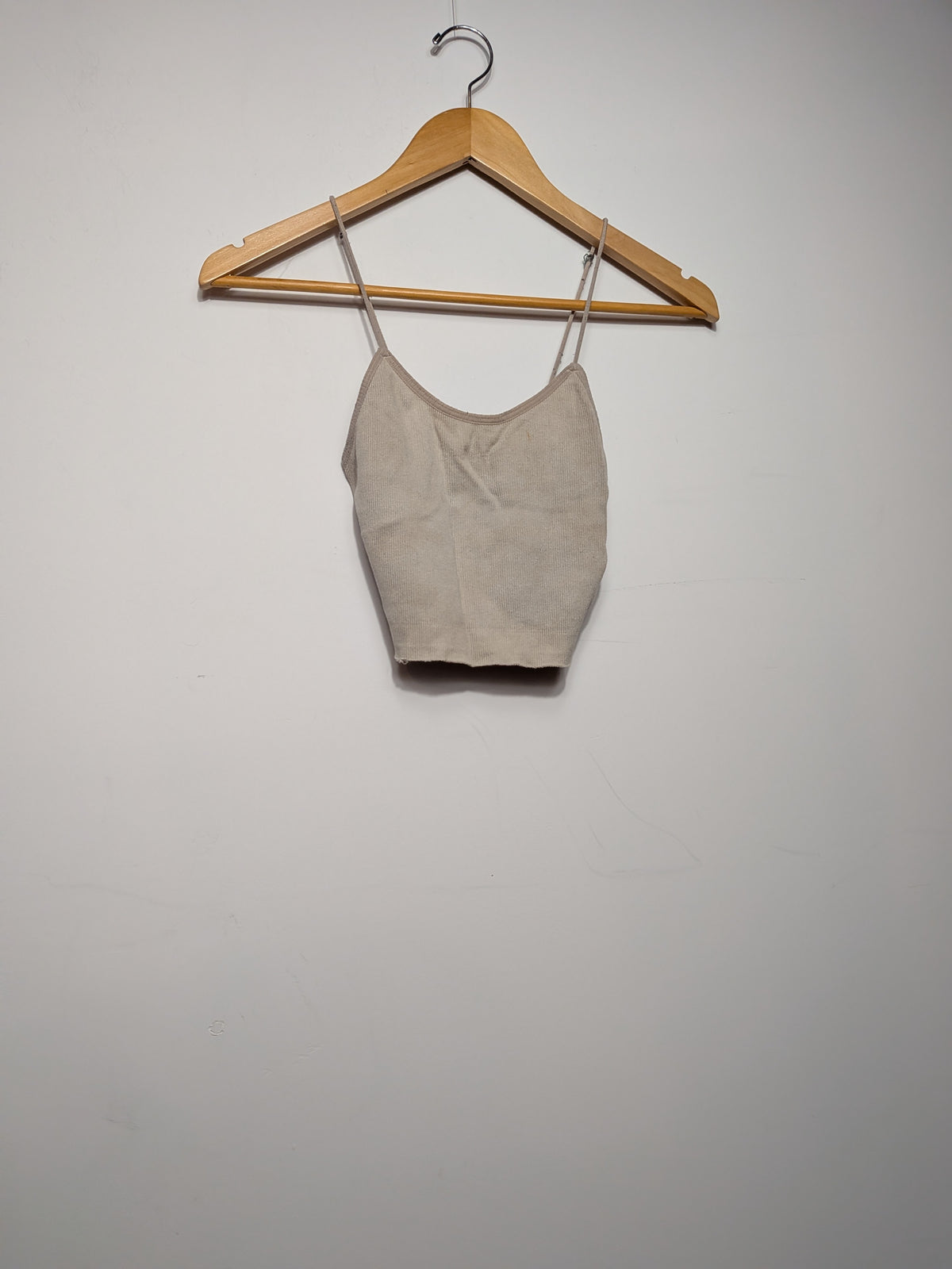 Camisole courte nervurée beige - STREETWEAR SOCIETY - S