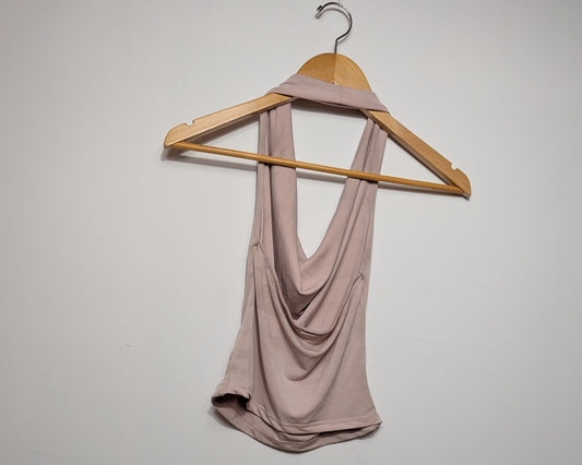 Haut dos nu col bénitier rose - twik - XS
