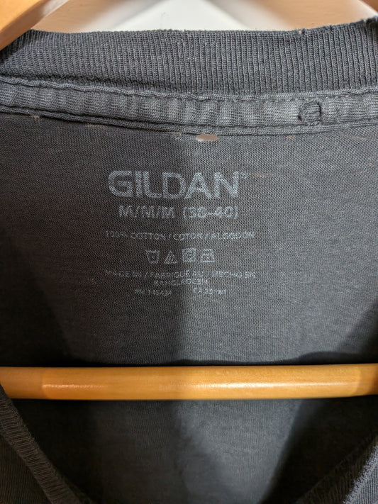 T-shirt basique col rond noir - GILDAN - M