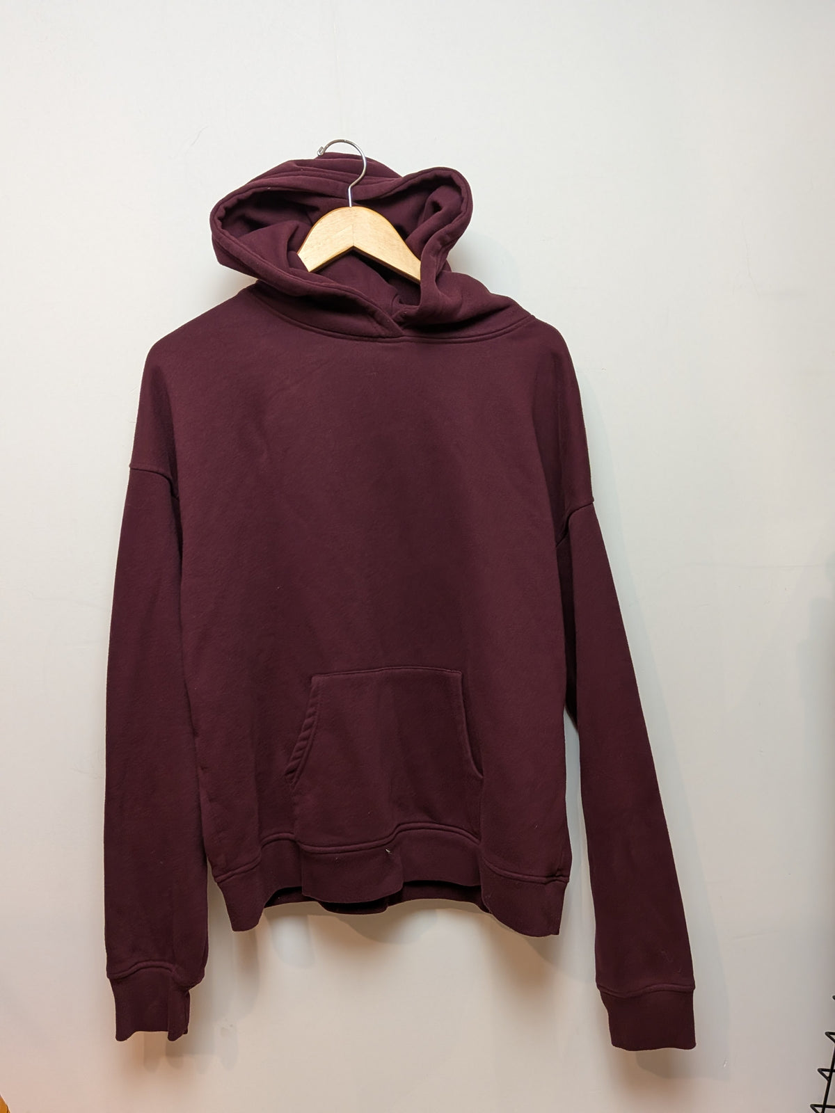 SWS Hoodie molleton bourgogne poche kangourou Streetwear M