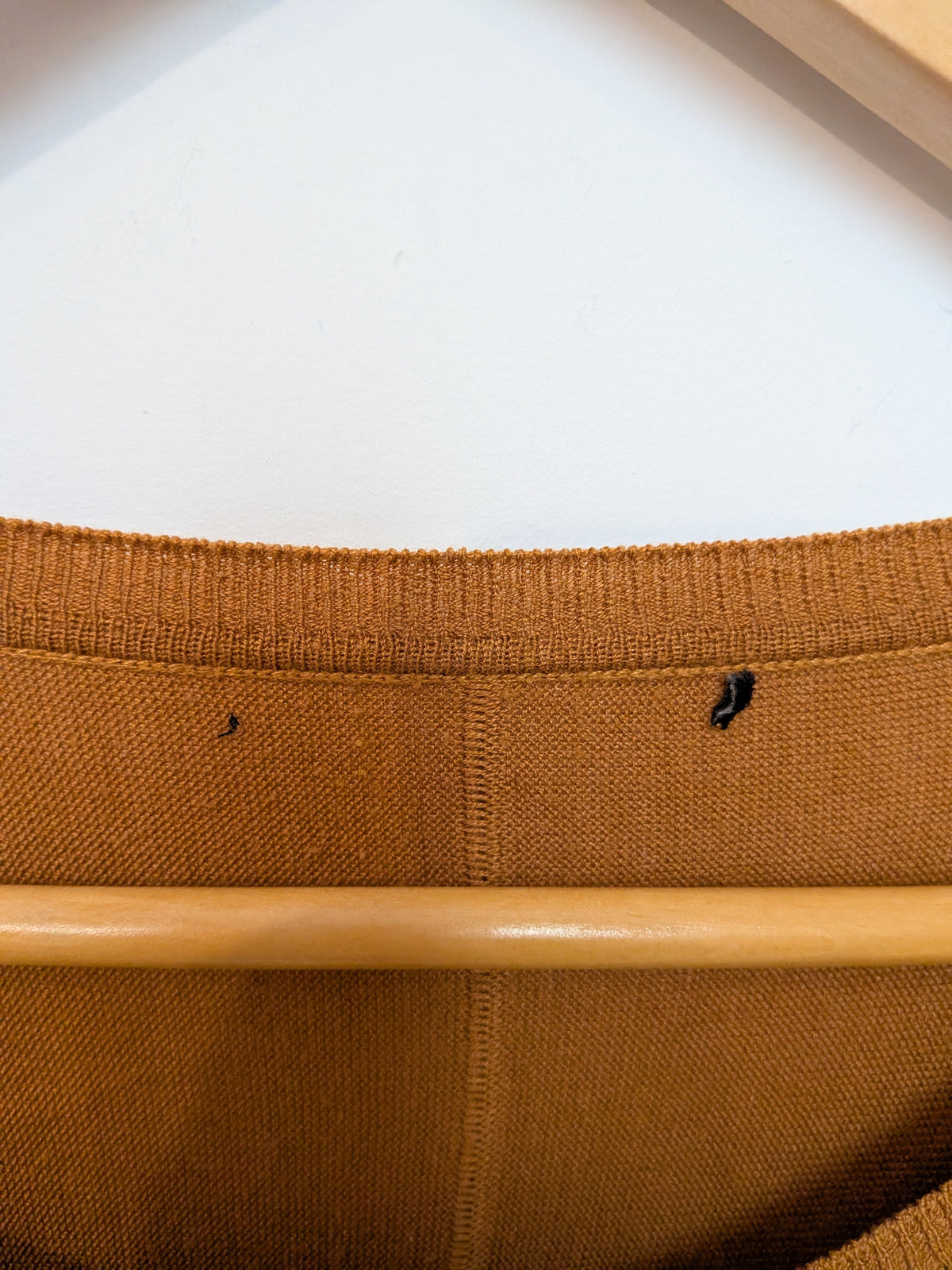 Sans marque Tunique ample caramel couture centrale Bohème "M"