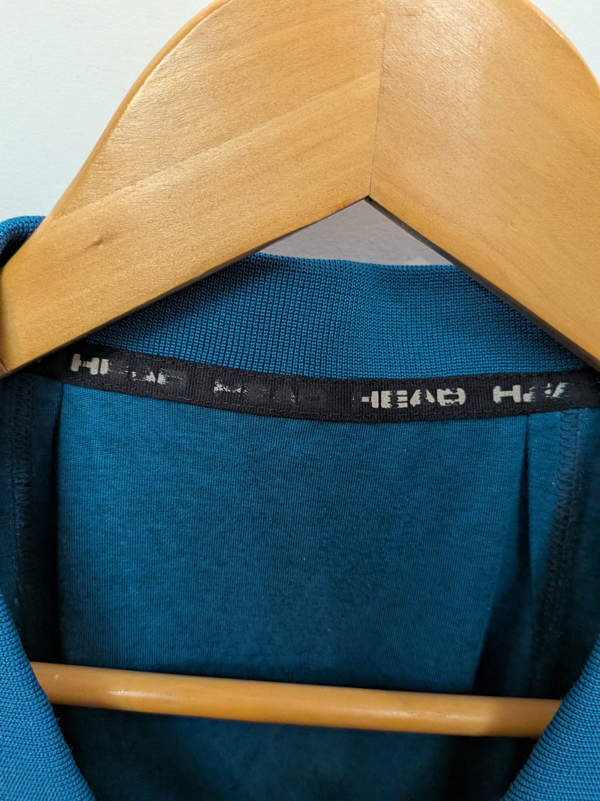 HEAD Polo technique bleu roi empiècements noirs Sport XL/TG