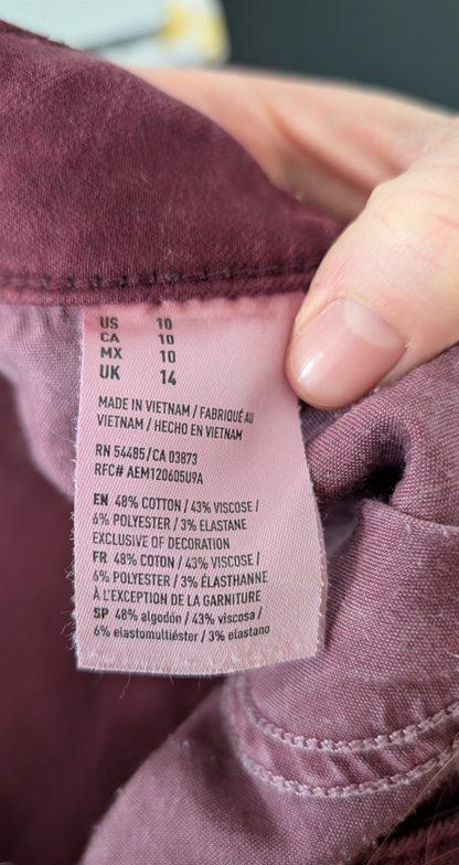 Short Super Stretch – American Eagle (Bourgogne)