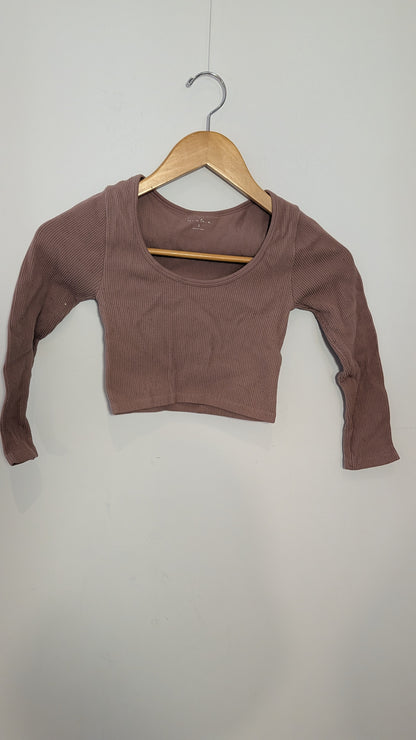 Crop Top – Sans Marque (Brun)