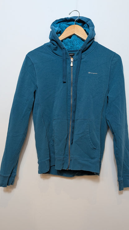 Hoodie Zippé – Champion (Bleu Pétrole)
