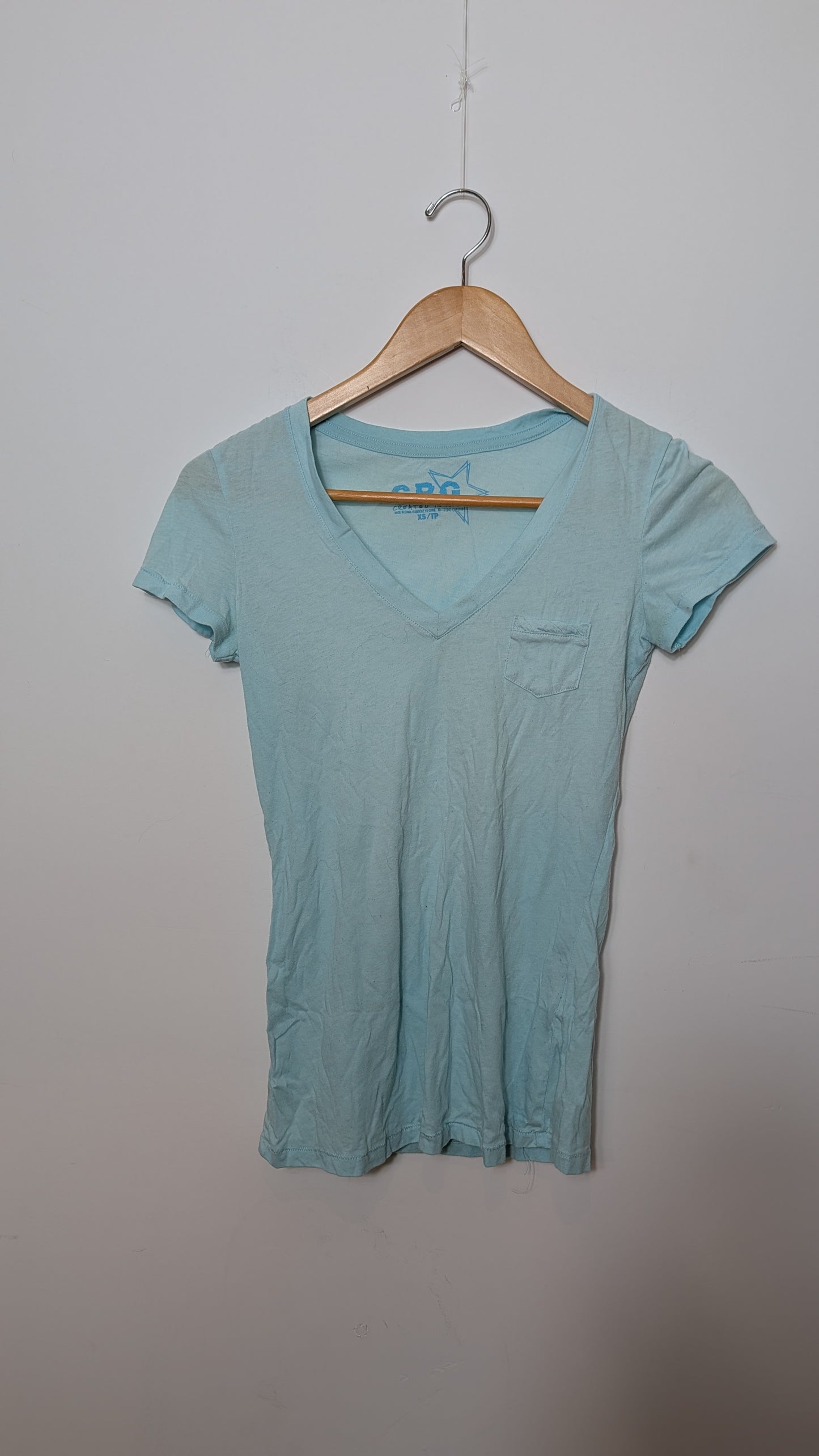 T-shirt de Poche – Garage (Bleu Ciel)