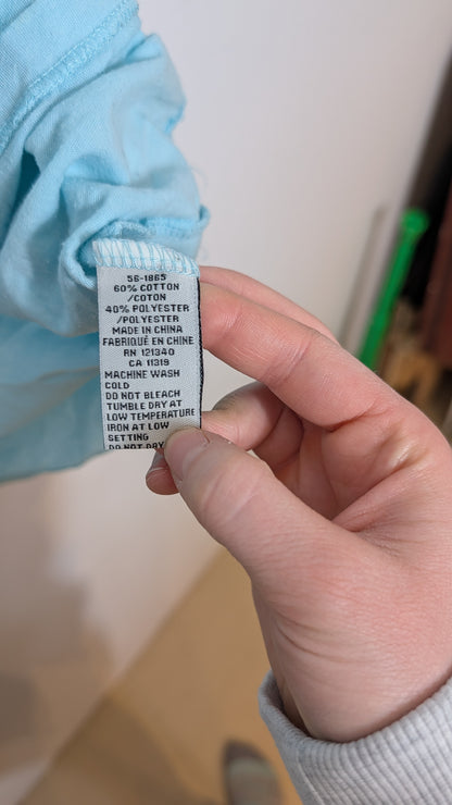 T-shirt de Poche – Garage (Bleu Ciel)