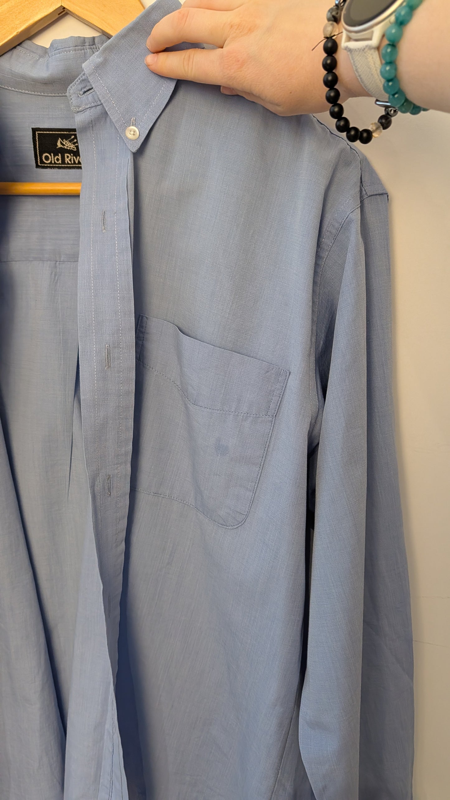 Chemise – Old River (Bleu)