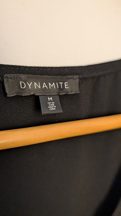 Haut à col en V – Dynamite (Noir)