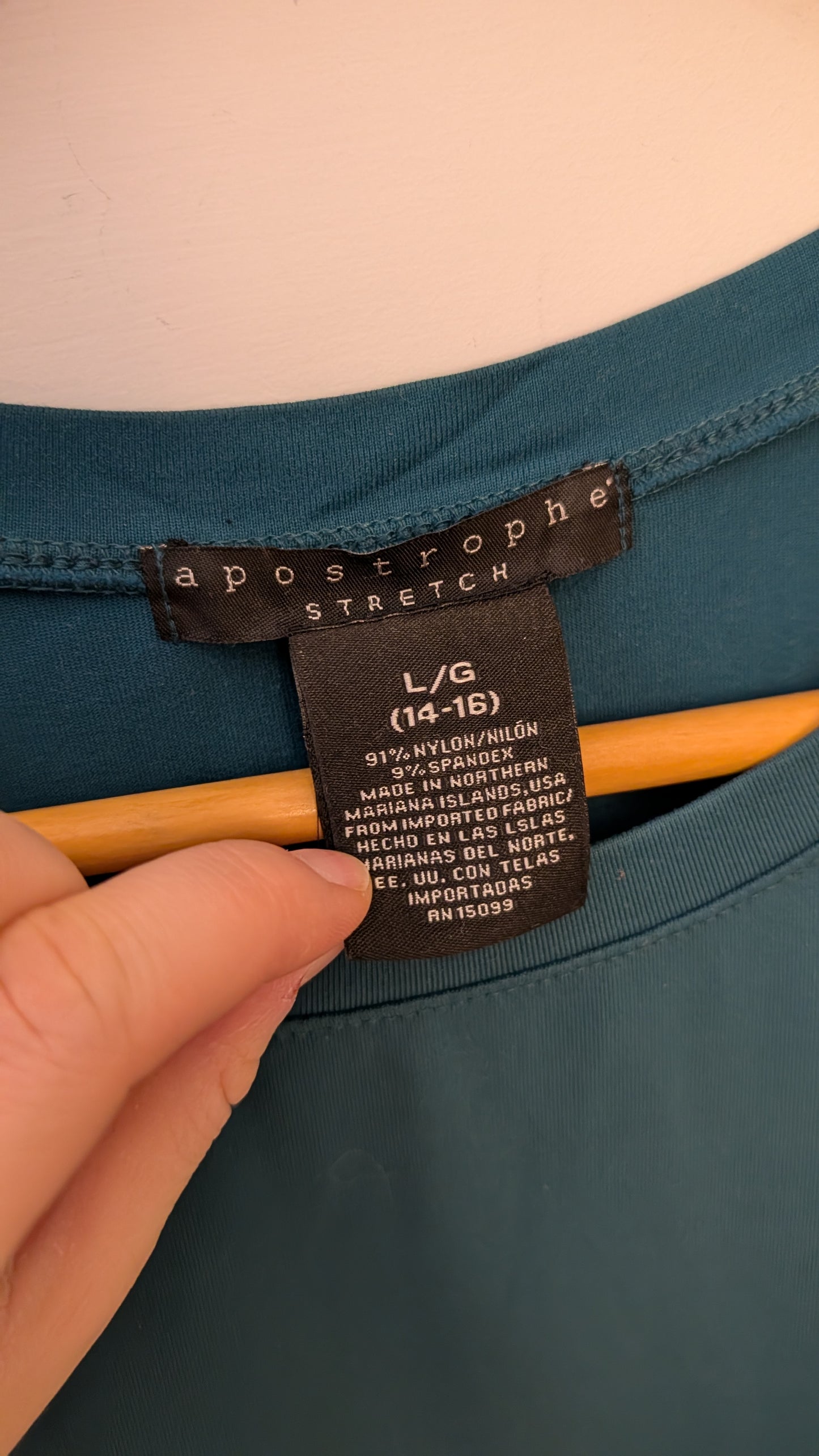 T-shirt de sport – Apostrophe (Bleu Canard)