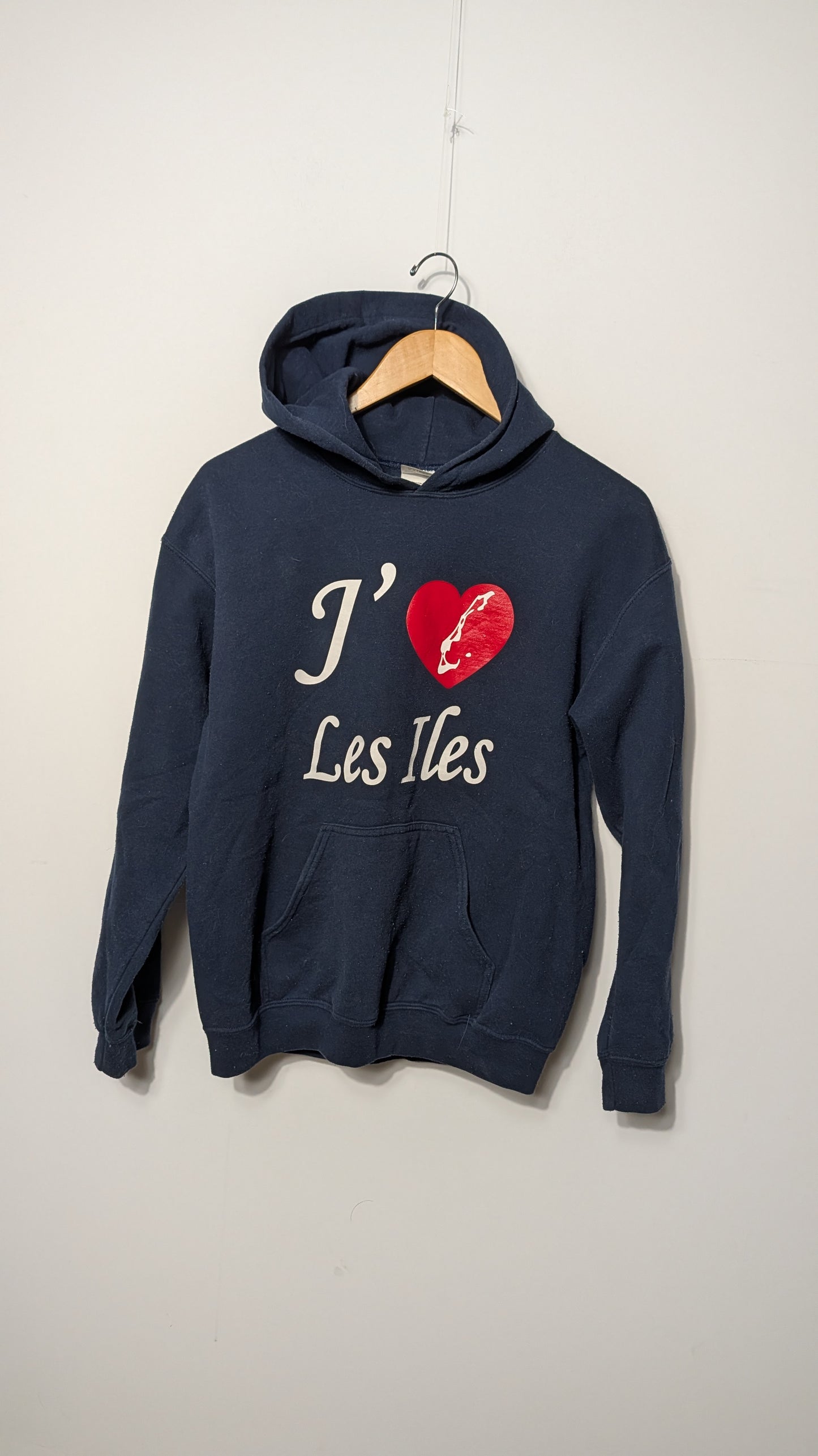 Hoodie "J'aime les Îles" – Gildan (Marine)