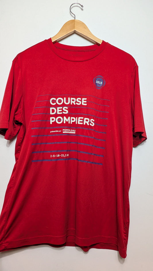 T-shirt Course des Pompiers - The Authentic T-Shirt Company - L