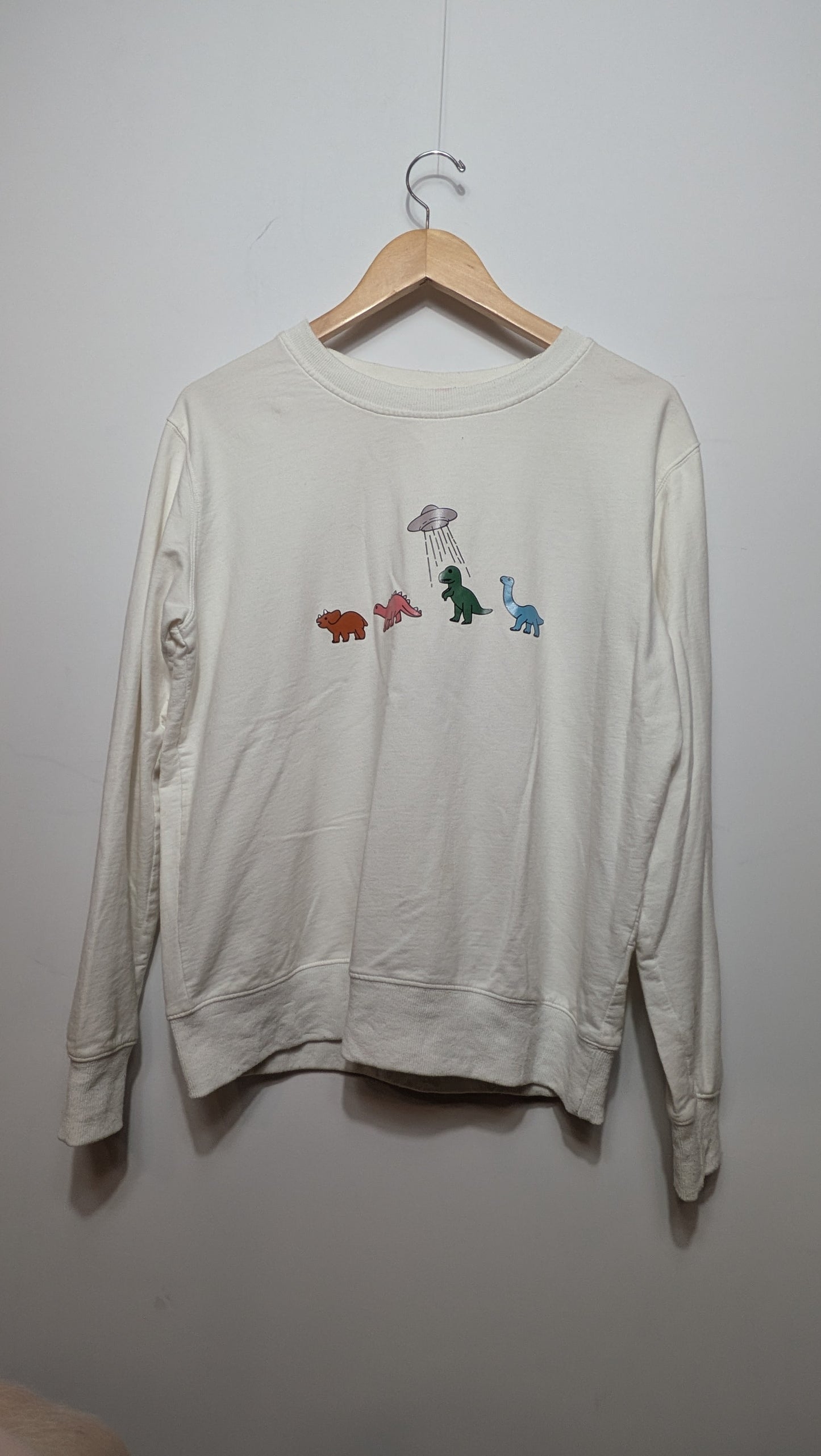 Crewneck graphique Dinosaures & Ovni
