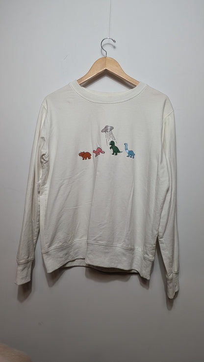 Crewneck graphique Dinosaures & Ovni