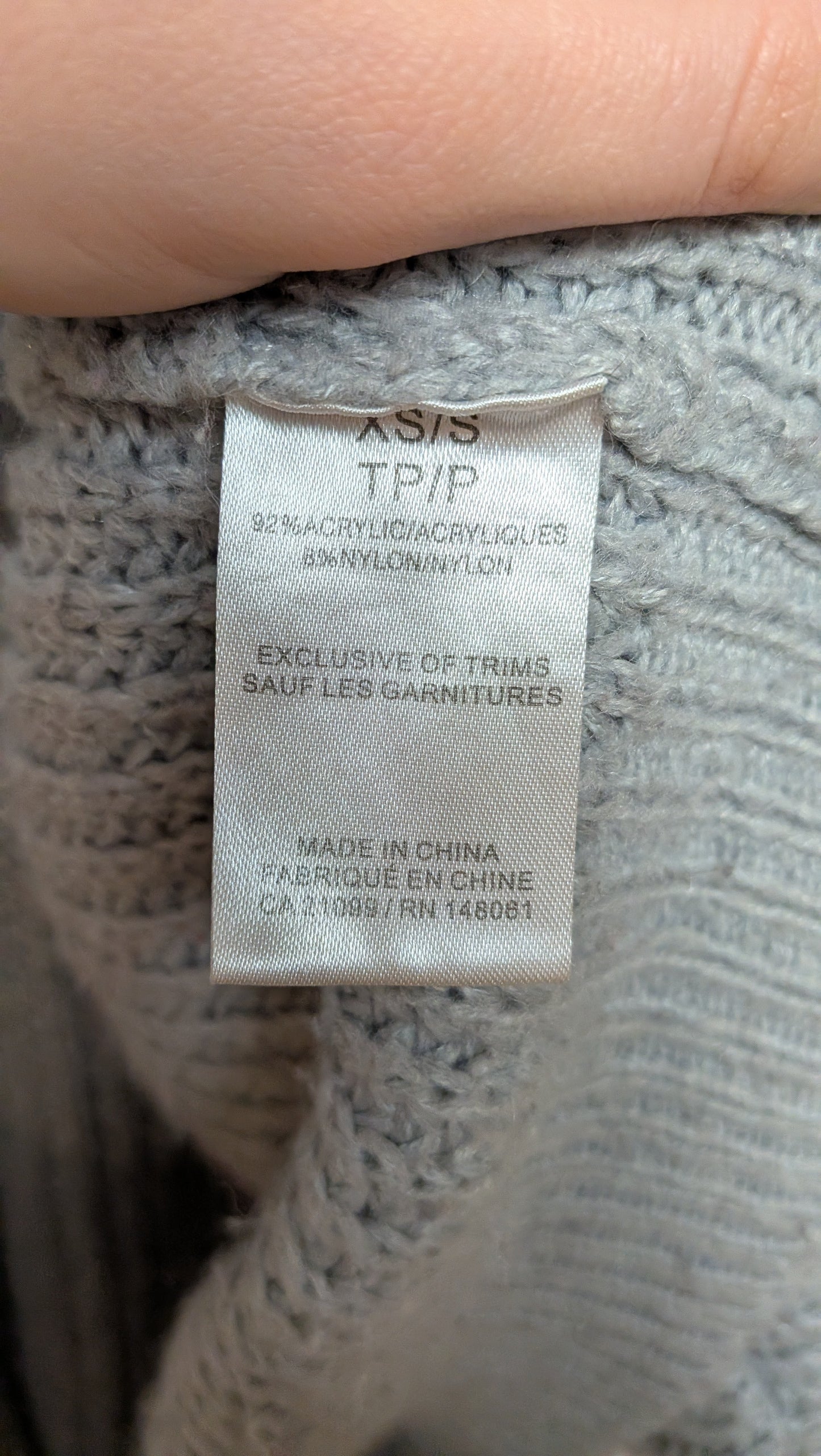 Cardigan en maille gris - Reitmans - XS/S