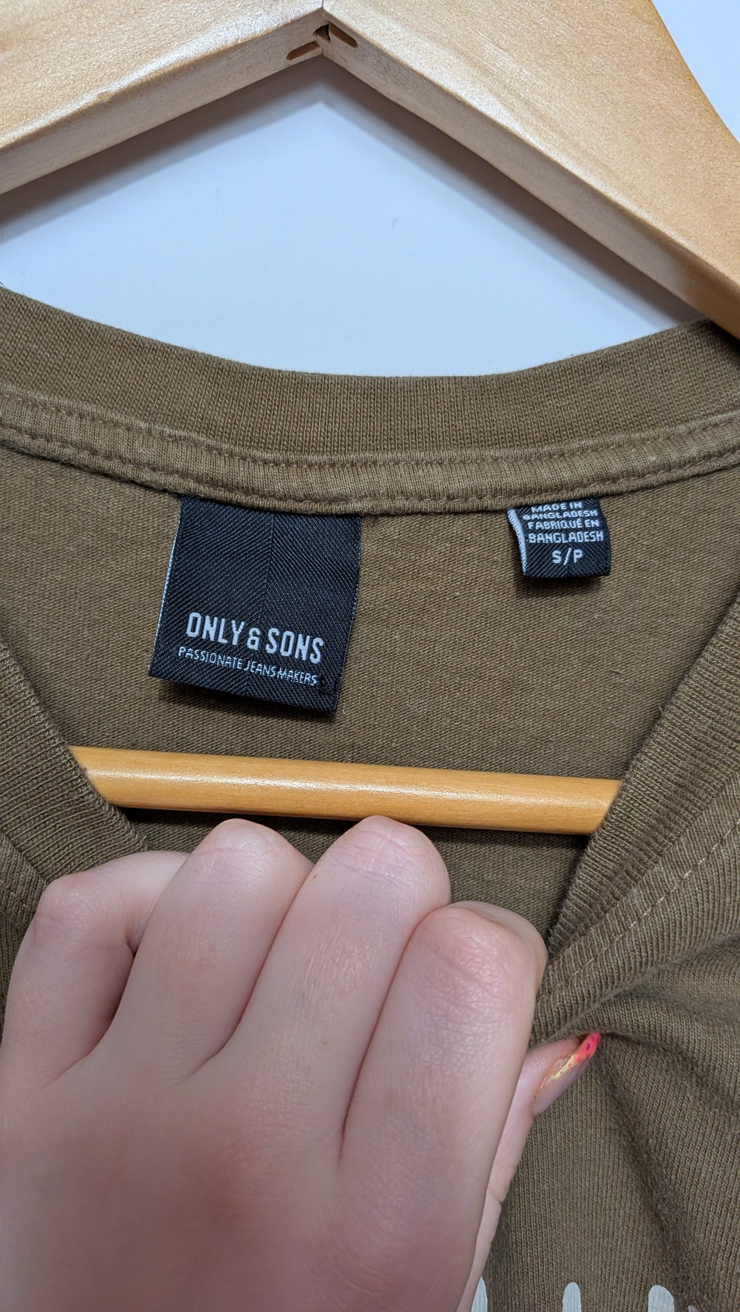 T-shirt kaki - Only & Sons - S
