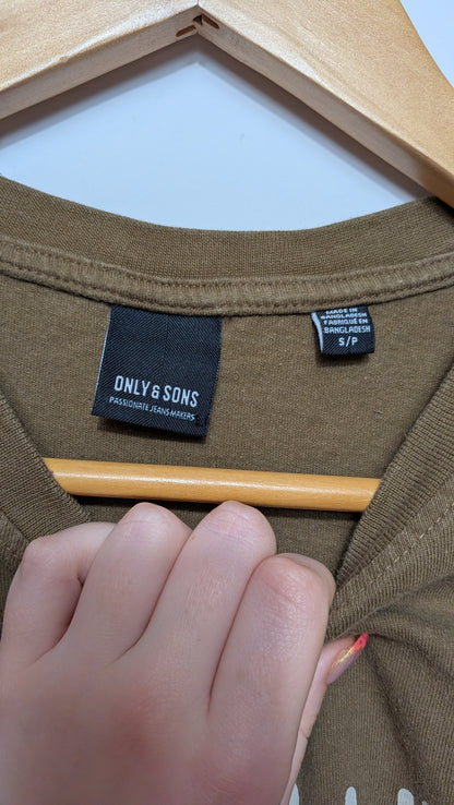 T-shirt kaki - Only & Sons - S