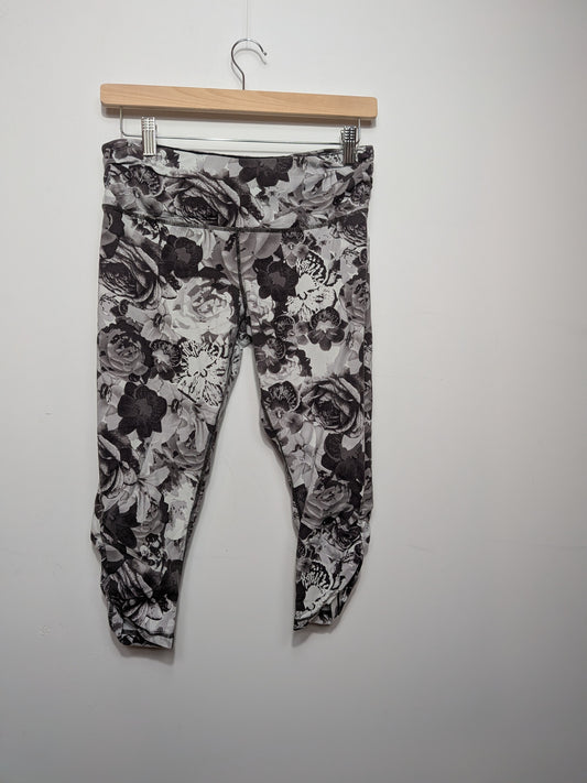 Legging capri floral de roses - Tuff Athletics - M