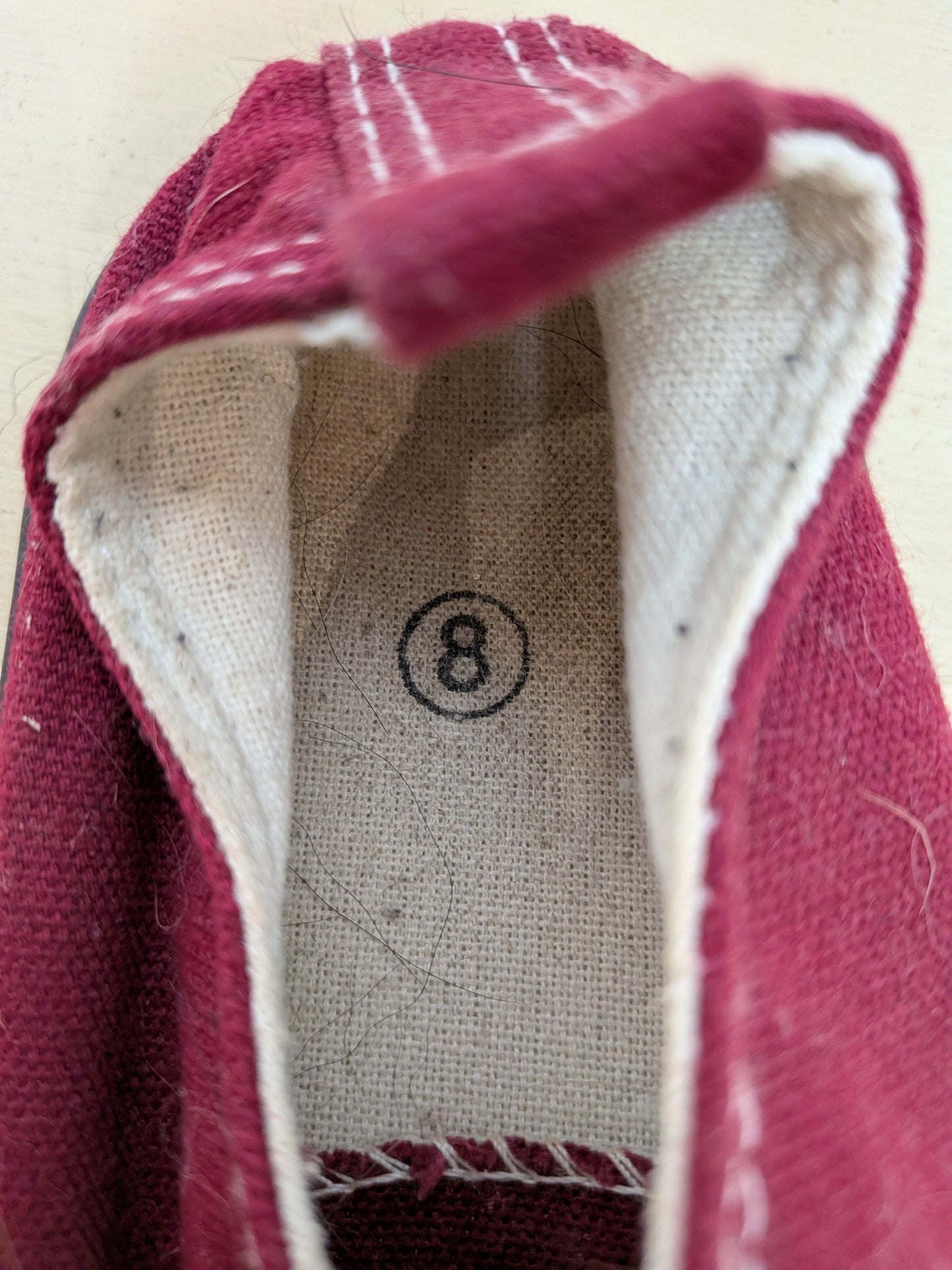 Espadrilles canevas bordeaux - Converse - 8
