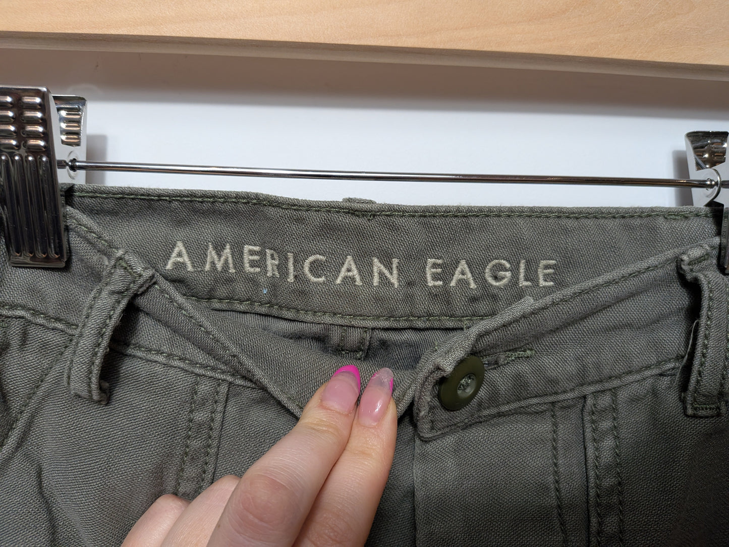 Pantalon utilitaire olive - American Eagle - 4