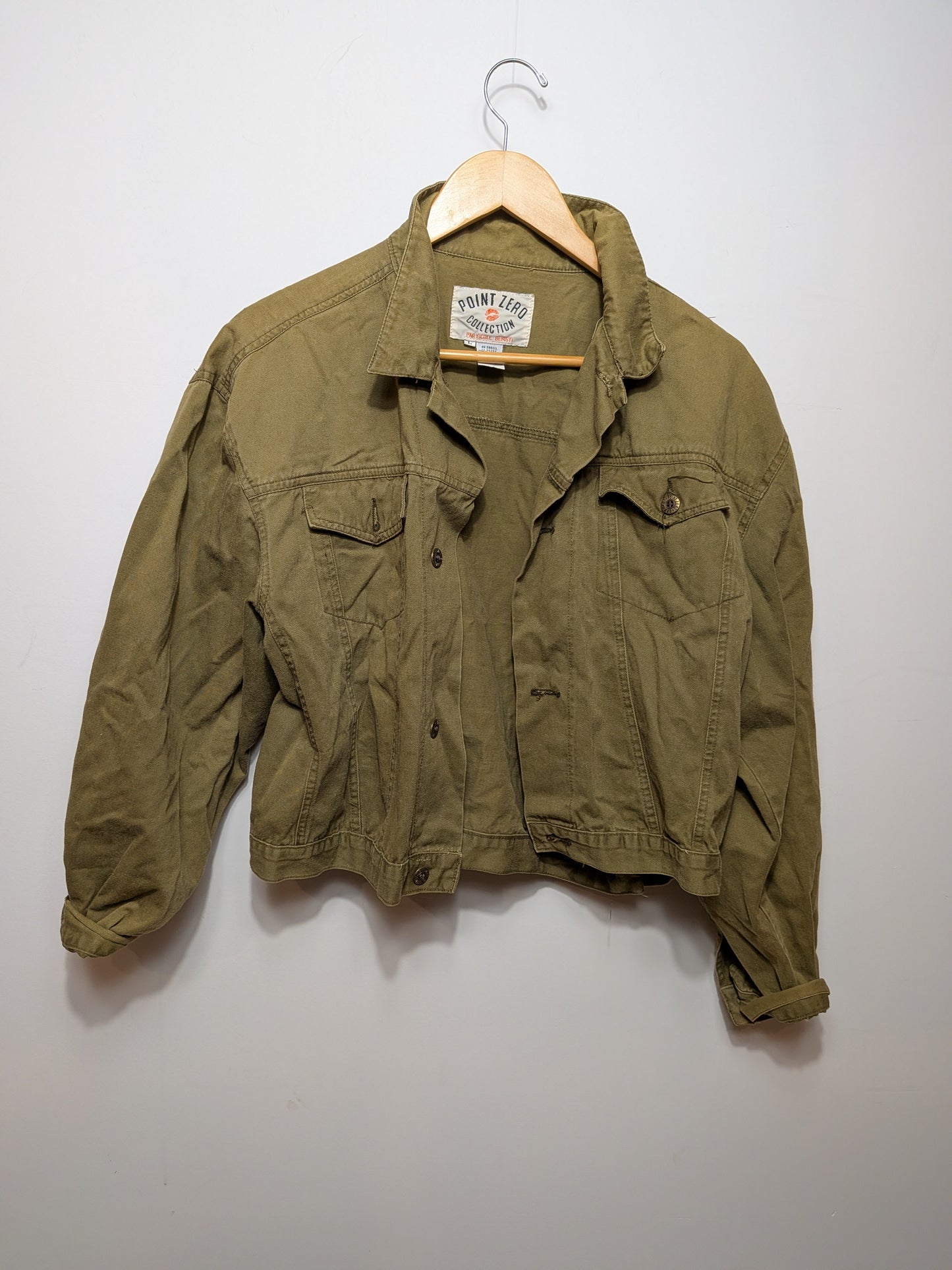 Veste en toile olive - Point Zero - L