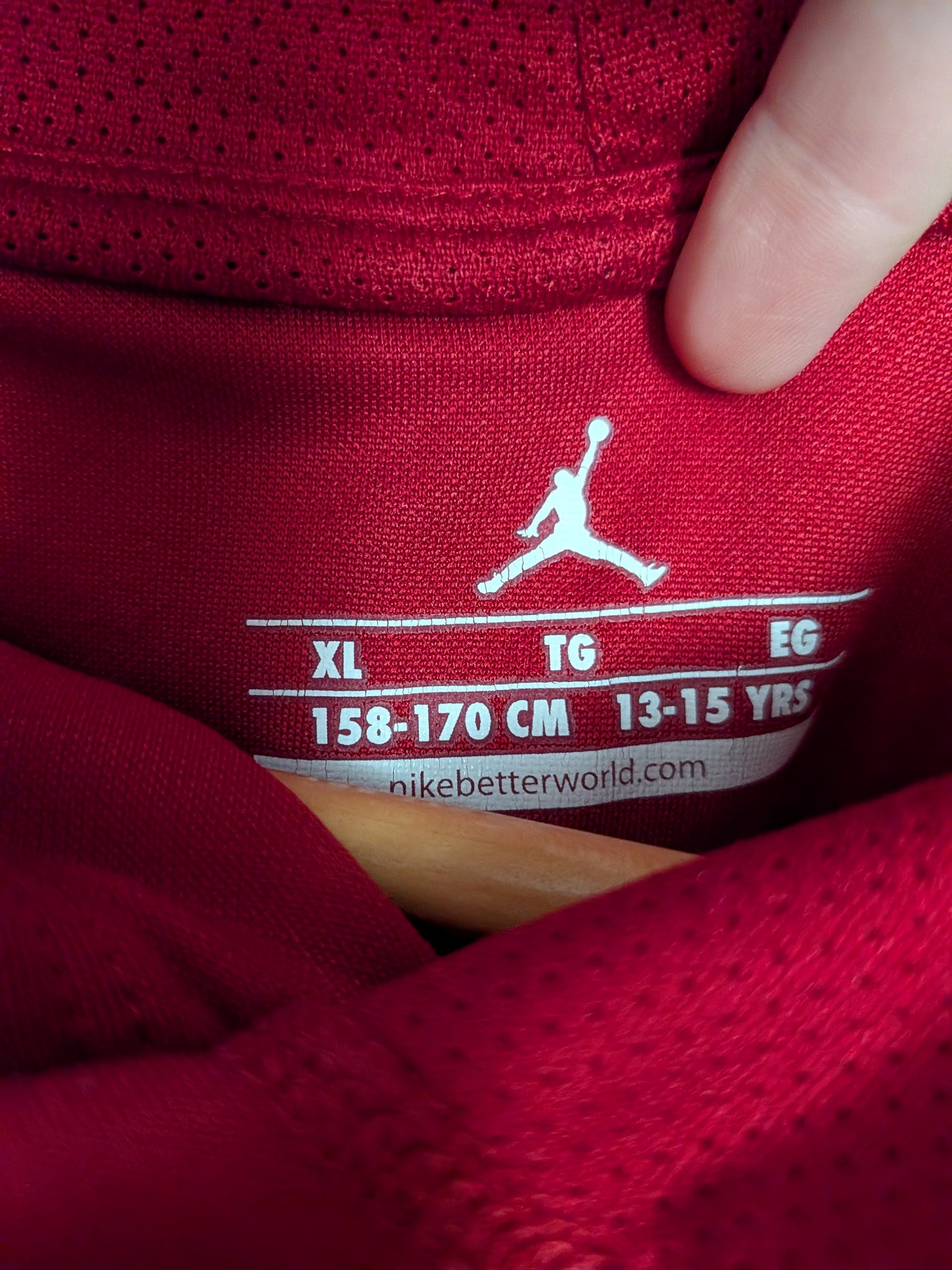 Hoodie Jumpman rouge - Jordan - Enfant XL
