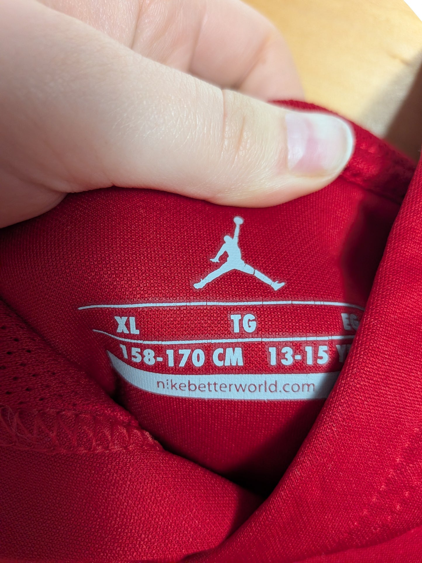 Hoodie Dri-Fit rouge - Jordan - Enfant XL