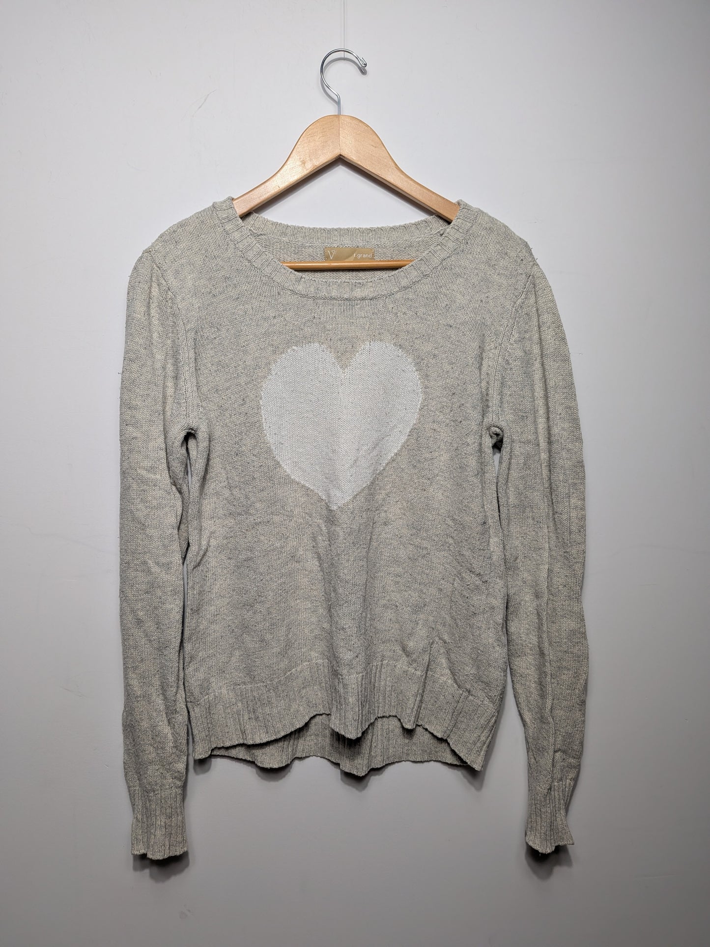 Chandail tricot cœur - tgrand - Taille manquante