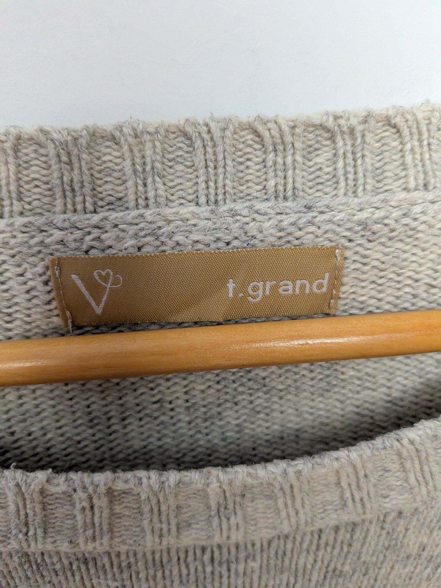 Chandail tricot cœur - tgrand - Taille manquante