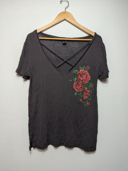 T-shirt roses graphiques - STREETWEAR SOCIETY - L